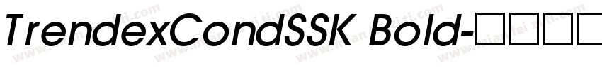 TrendexCondSSK Bold字体转换